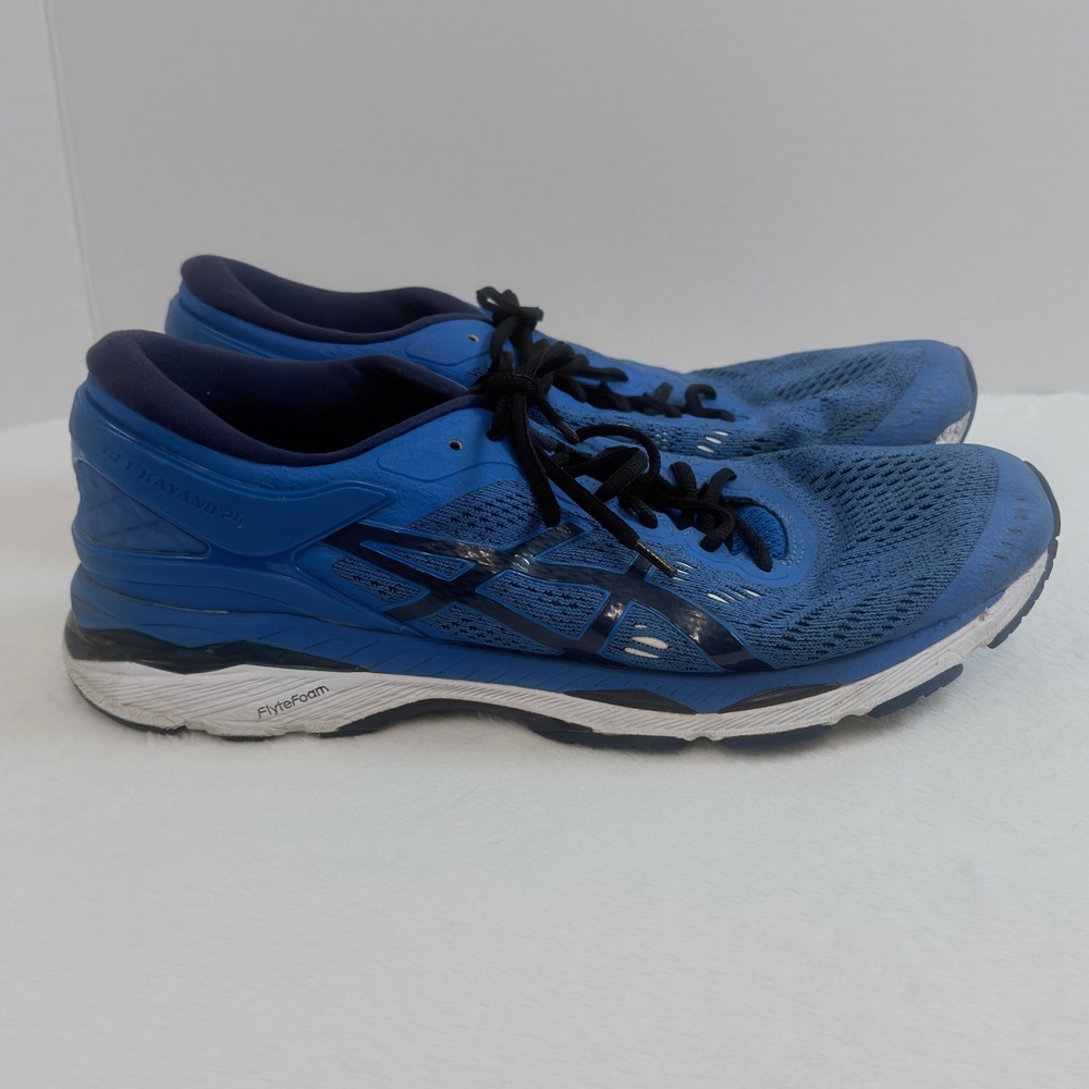 ASICS Gel Kayano 24 Running Shoes Mens 10 Blue Good FlyteFoam T749N